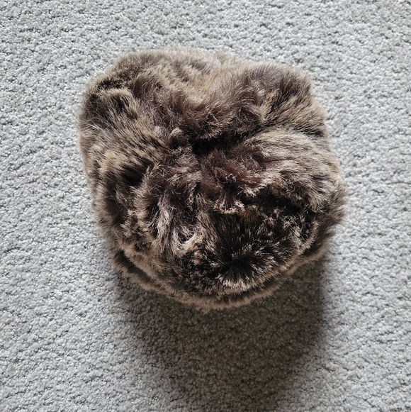 Vintage Nordic Snowflake and Fur Reversible Winter Hat OS - Picture 6 of 6